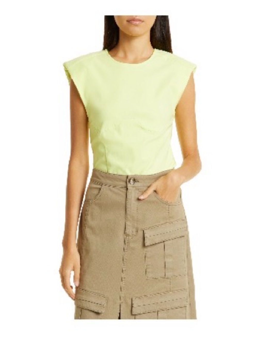 Sleeveless Neon Lemon Tank Top